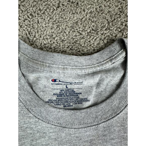 Michigan Wolverines Shirt Mens Large Gray Orange Bowl Champions Vs Seminoles - Picture 7 of 13